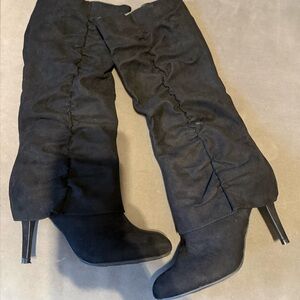 Fergalicious Black Heeled Boots